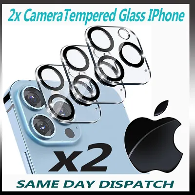 $1.39 • Buy 2x Camera Lens Protector 9H Tempered Glass 14 13 12 11 Pro Max For Apple Iphone