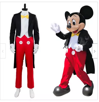 Mickey Mouse Suit Tuxedo Halloween Cosplay Costume • $35.99