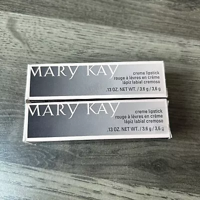 Mary Kay Sunny Citrus And Merlot Creme Lipstick NIB Lot Of 2 • $16.95