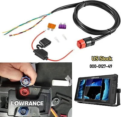 Power Cable For Lowrance Hds Series 000-0127-49 PC-30-RS422 Elite Hook 4 Chirp • $34.90