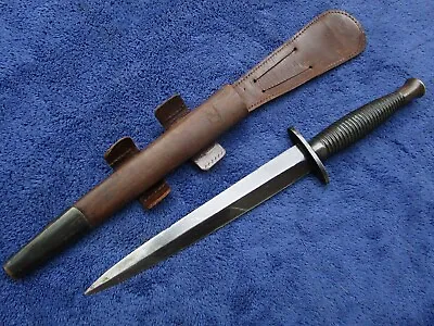 Vintage Ww2 British Fairbairn Sykes Commando Stiletto Knife Dagger And Sheath • $499