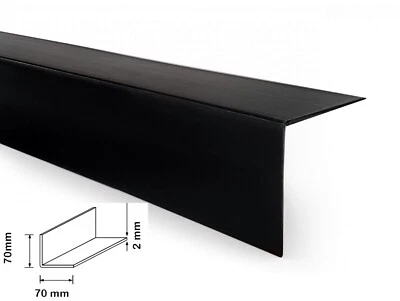 £8.99 • Buy BLACK 100X100 Mm And 70x70 Mm,  1 METRE PLASTIC PVC CORNER 90 DEGREE ANGLE TRIM