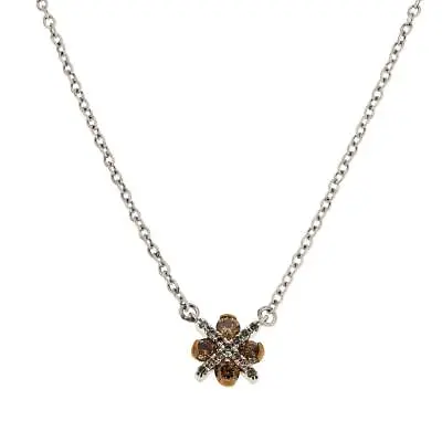 Colleen Lopez 0.33ctw Red Diamond And White Diamond X&O  Starburst 16  Necklace • $44.05