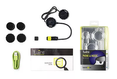 Twiins HF 2.0 Bluetooth Motorcycle Helmet Communication Headset (Dual Speaker) • $24.96