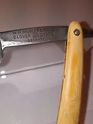 W.H.Morley & Sons Straight Razor Clover Brand Germany  • $18.99