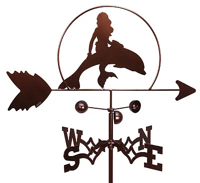 SWEN Products MERMAID MARINE FISH Steel Weathervane • $67.95