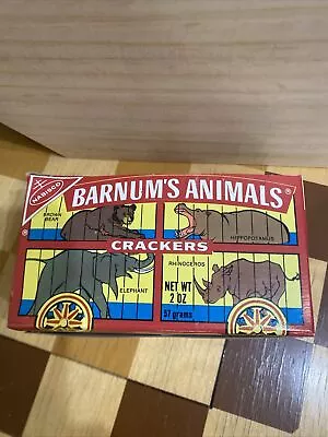 Vintage Nabisco Barnum’s Animal Crackers Red Box Caged With Clown Empty • $24.99