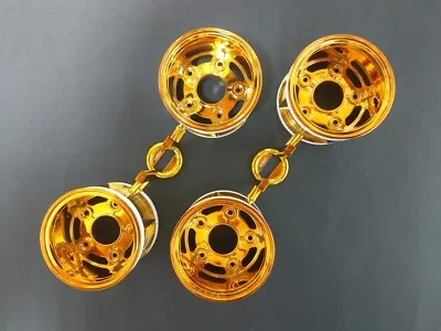 Tamiya 47417 RC WR-02CB T Parts Orange Plated Wheels(Comical Grasshopper/Hornet) • $13.51