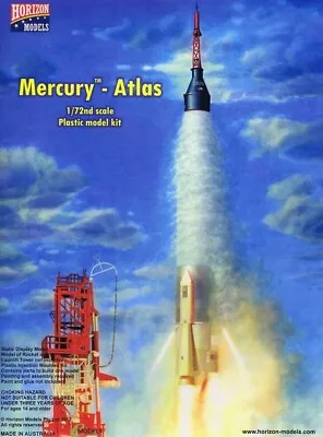 Horizon Models 1/72 Mercury US Atlas Rocket Capsule Plastic Model Kit • $68.99