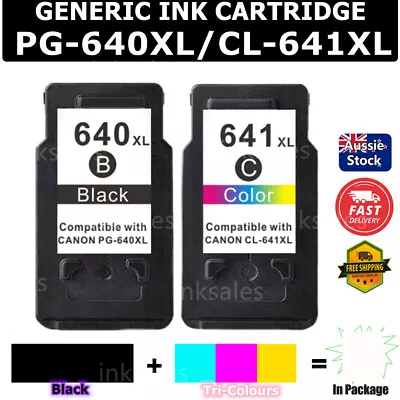 Generic PG-640XL CL-641XL Ink For Canon TS5160 MG2160 MG3560 3660 MX376 MX456 • $54.80