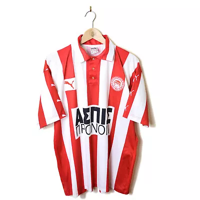 Olympiakos Home Football Shirt Jersey 1997/1998 • £85