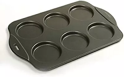 Puffy Muffin Top Pan Makes 6 Non Stick High Rise Crown 4  Wide .5  Deep • $33.99