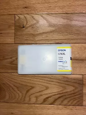 Brand New  Yellow Genuine Epson 676xl Ink Cartridge - No Box - Genuine • $8.99