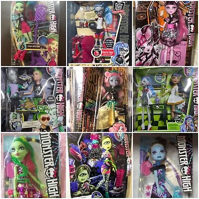 Monster High Dolls Draculaura Clawdeen Wolf Frankie Venus New In Box Rare Mattel • $159.90