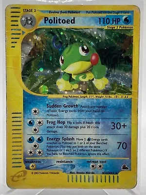 Holo Politoed H23/H32 Skyridge Holo Rare Vintage E-Series Pokemon TCG Card • $79.99