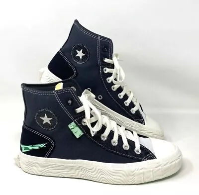 Converse Chuck Taylor Alt Star Hi Tear Away Black Sneakers Men’s Shoes Size 10 • $64.99