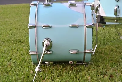 GRETSCH 18  RENOWN '57 BASS DRUM In MOTOR CITY BLUE For YOUR DRUM SET! LOT S412 • $1541.74