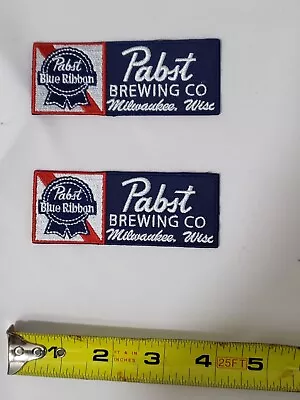 New-Retro-Pabst Blue Ribbon Beer -2 Patches-Iron Or Sew On • $10
