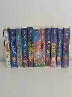 Rare Vintage Disney Black Diamond The Classics VHS Bundle • $500