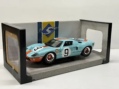 1/18 Scale Solido Ford MK1 GT40 1968 Lemans Winner GULF Livery Diecast Model Car • $99