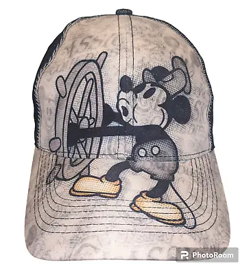STEAMBOAT WILLIE Mickey Mouse Hat Walt Disney World Parks Adjustable Snapback • $24