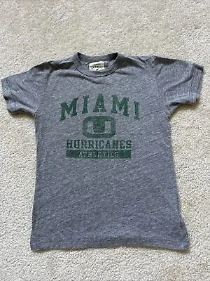 Miami Hurricanes Athletics T-Shirt Adults Size S Ultra Soft Great Condition  • $4.75