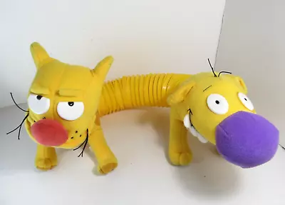 Vtg Cat Dog Nickelodeon Double Hand CatDog Viacom Mattel Pull Stretch Toy Plush • $35.97