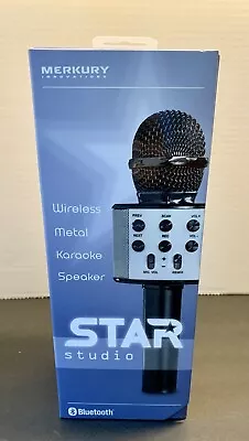 Star Studio Wireless Metal Karaoke Speaker Bluetooth By Merkury Innovations NEW • $19.99