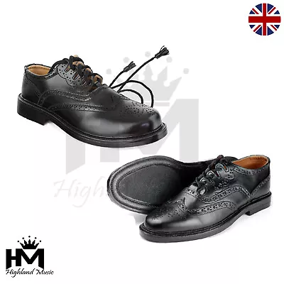 Ghillie Brogues Scottish Kilt Shoes Ghillie Brogues Leather UK Sizes 7-12 • £34.99