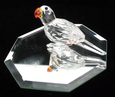 Swarovski Crystal Figurine Parrot Tropical Bird Orange Beak # 294047 • $23.50