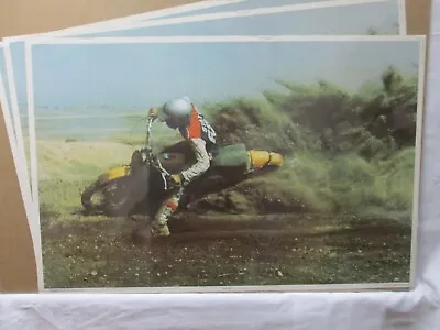 $89.98 • Buy Dust Cloud Moto Vintage Poster 1973 Bike Motorcycle Dirt Bike Cng529