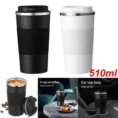 £9.29 • Buy 510ML Leakproof Insulated Thermal Travel Stainless Steel Coffee Mug Cup Flask