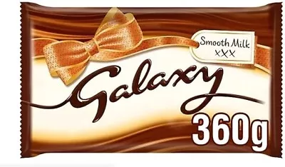 Galaxy Milk Chocolate Bar 360g Delicious Tasty And Twisty Treat Gift Hamper • £32.89