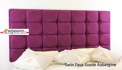 £65 • Buy Turin Faux Suede Headboard All Sizes Available **SALE**