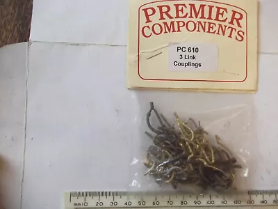 Premier Components   O Gauge 3 Link Couplings  In Sealed Packet • £2.99