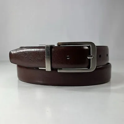 Nautica Hancdcrafted Reversible Belt - Synthetic Leather - Men's Size 34 • $11.90
