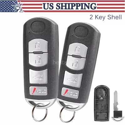 2 Remote Key Fob Case Shell For Mazda CX-7 CX-9 2010 2011 2012 KR55WK49383 • $16.99