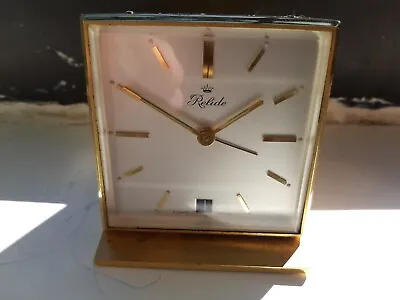 Vintage Relide 8 Days Alarm Swiss Clock Running • $80
