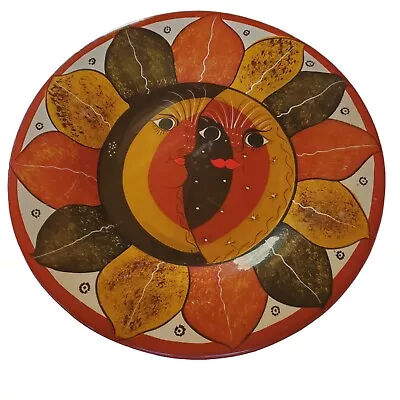  Plate Platter Vintage Mara Decor Sun & Moon Face 12  Diameter • $24.98