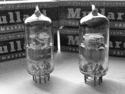 Mullard E88CC 6922 Matched Pair Wrinkled Glass - Mitcham 1958 - Same Code - NOS • $524