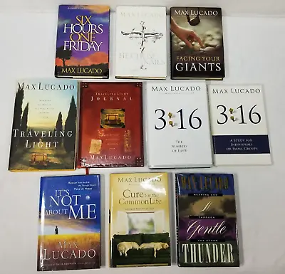 Max Lucado Books Lot Of 10 Christian Living Theology Bible Study Church Library • $31.03