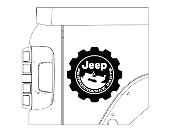 $59.88 • Buy Genuine  Jeep Performance Parts Decal - Body Side 82216407AA