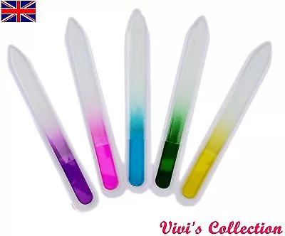 Crystal Glass Nail File Double Sided Manicure Pedicure Arts Tool X 1 Pc • £3.99