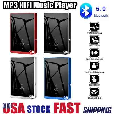 MP3 Player Portable Sport Bluetooth 2.4 Inch Screen FM Recording 3.5MM Earphone • $29.66