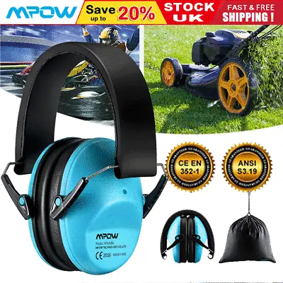 Mpow Kids Ear Defenders Earmuff Noise Reduction Protectors Muff Children Baby • £11.99