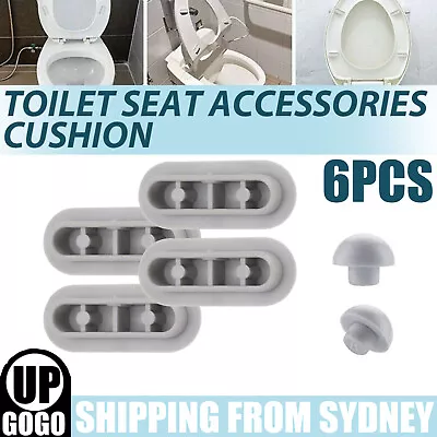 6pcs Toilet Seat Buffers Toilet Lid Cushion Accessories Pad Pack Stop-Bumper AU • $5.48