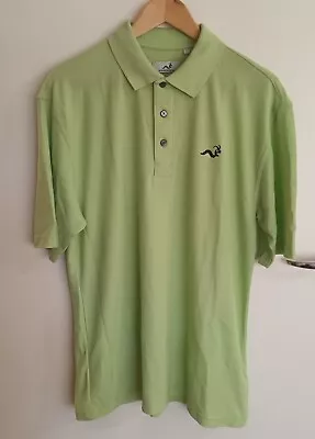 Woodworm Mens Golf Polo Top Green Size Large Short Sleeve • $29.99