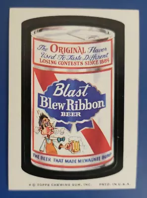 1974 Wacky Packages Series 7 Tan Back  Blast Blew Ribbon       Ex+ • $18.95