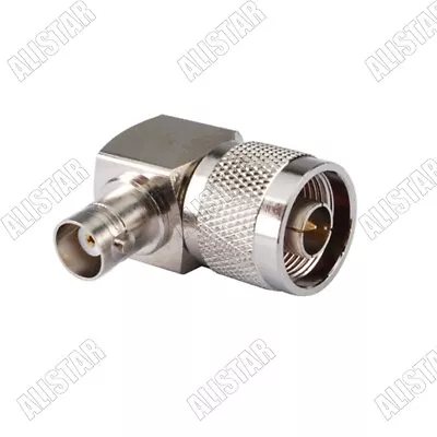 N Male Plug To BNC Female Jack Right Angle RA RF Connector Adapter BNC-N Brass • $3.38