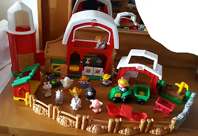 £25 • Buy Fisher Price Little People Farm House, Animals & Figures Toy Playset Bundle